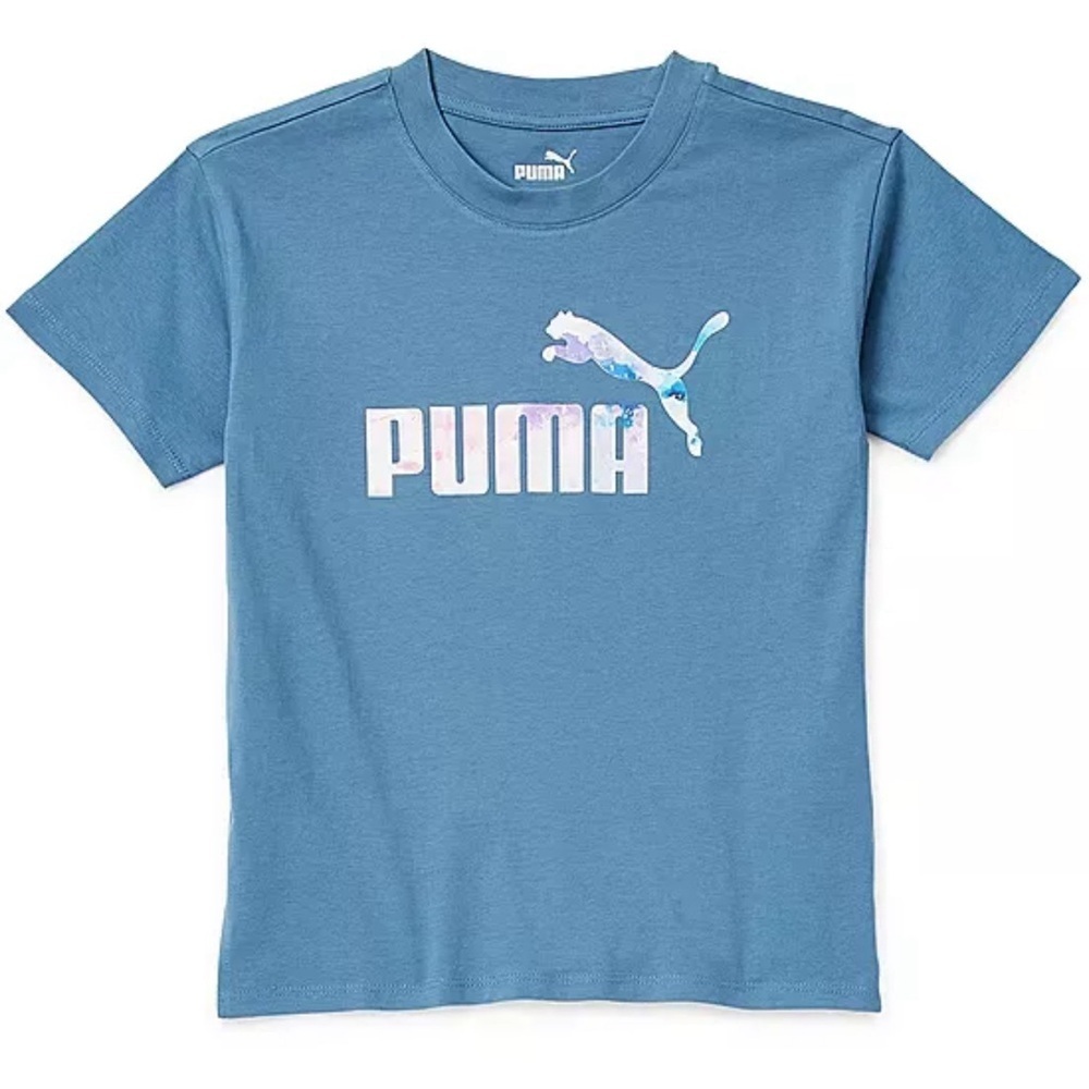 Puma graphic cotton jersey tee for girls size Medium (8-10). NWT
